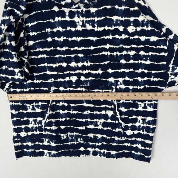 Athleta Sweatshirt Womens XL Blue Striped Pullover Comfort‎ Sporty Soft Stretchy - Picture 12 of 13